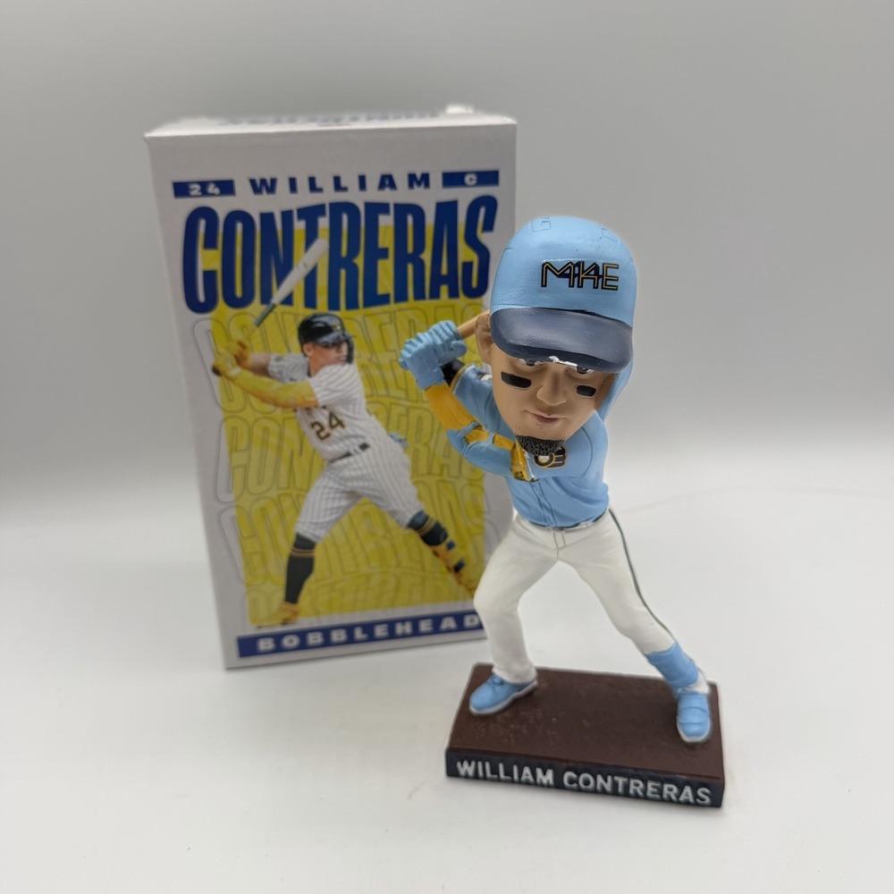 William Contreras Milwaukee Brewers Bobblehead Figurine City Connect SGA 2023